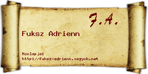 Fuksz Adrienn névjegykártya